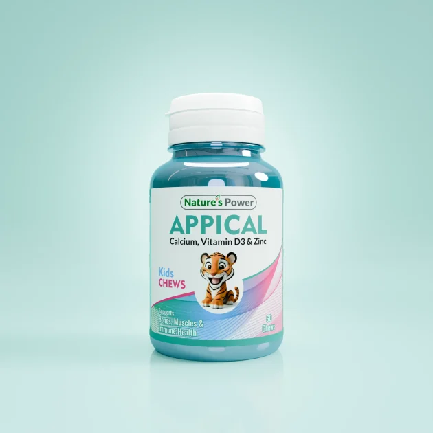 Appical – Kids' Calcium with D3 & Zinc (Chewable)